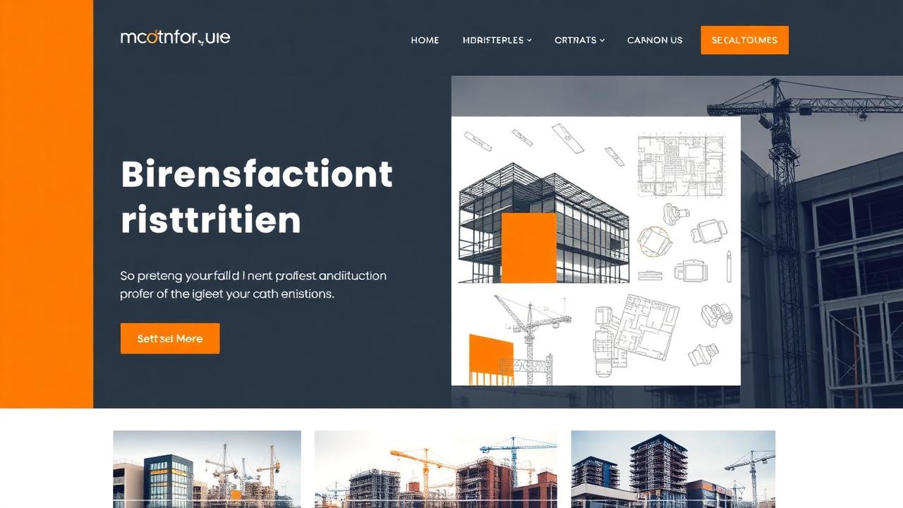 Construction & Architecture template preview